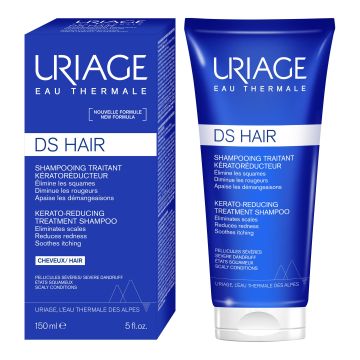 Uriage DS Hair Kerato-Reducing Кераторегулиращ третиращ шампоан за коса при тежък пърхот х150 мл