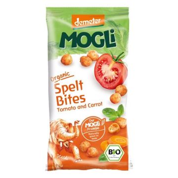 Demeter Mogli Спелтови хапки с домат и мокрков x40 грама