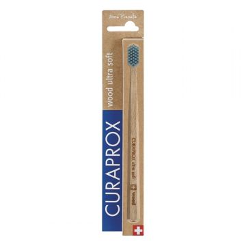 Curaprox Wood Дървена четка за зъби, Ultra Soft