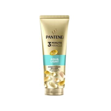 Pantene Aqua Light 3 Minute Miracle Балсам за тънка и склонна към омазняване коса с Омега 9 х220 мл