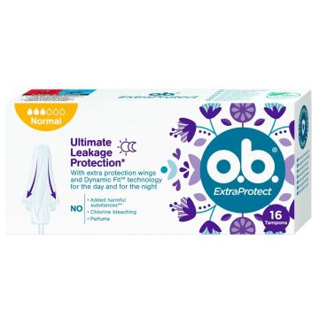 O.B. ExtraProtect Normal Дамски тампони х16 броя