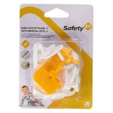 Safety Предпазители за контакт с ключ за премахване x12 + 4 броя
