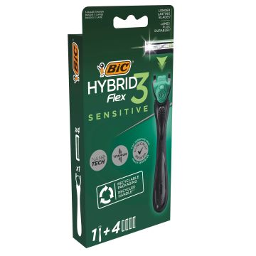 BIC Flex 3 Hybrid Sensitive Система с включени 4 резервни глави