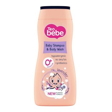 Teo Bebe Бебешки шампоан за коса и тяло с лавандула х200 мл