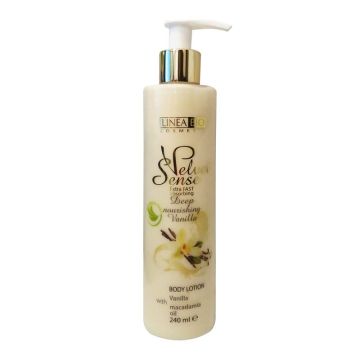 Linea Bio Velvet Sense Дълбоко хидратиращ лосион за тяло с аромат на ванилия х240 мл