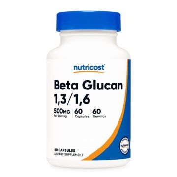 Бета глюкани 1.3/1.6 500 mg x60 капсули Nutricost