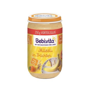 Bebivita Плодове с мюсли за деца след 6-тия месец x250 грама - 1312