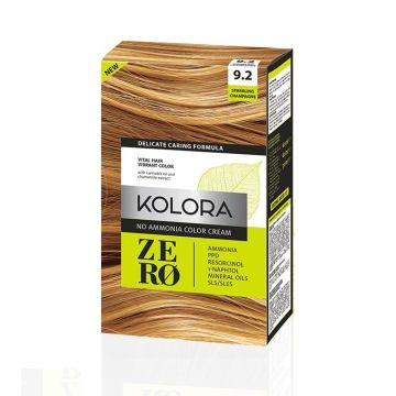 Kolora Zero Безамонячна полутрайна крем-боя за коса 9.2 Искрящо шампанско