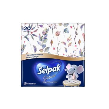 Selpak Deluxe Трипластови салфетки x20 броя
