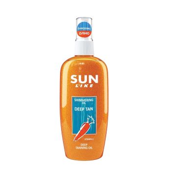 Sun Like Олио за подсилване на тена с блестящи частици x150 мл