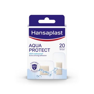 Hansaplast Aqua Protect Водоустойчиви пластири за леки наранявания х20 броя