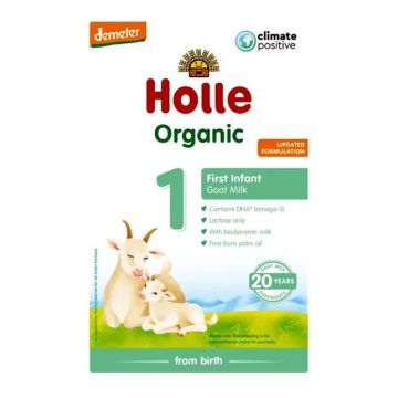 Holle Био козе мляко за кърмачета от първия ден след раждането x400 грама