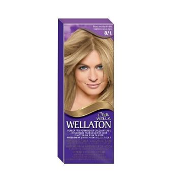 Wellaton Трайна боя за коса за наситен цвят, 8/1 Светло пепелно русо