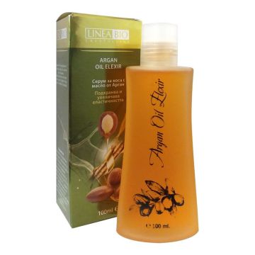 Linea Bio Argan Oil Elexir Подхранващ серум с масло от Арган за изтощена коса х 100 мл