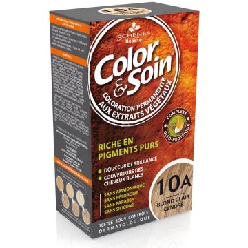 3Chenes Color & Soin Безамонячна боя за коса, цвят  10А Светло пепеляво русо