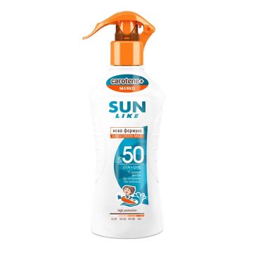 Sun Like Kids Carotene Детски слънцезащитно мляко за тяло SPF 50 x200 мл
