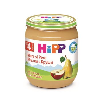 Hipp Био пюре с ябълки и круши за деца над 4 месечна възраст х125 грама - 4320