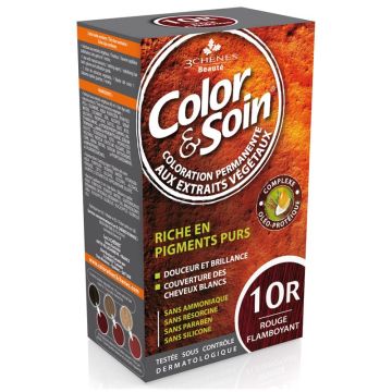 3Chenes Color & Soin Безамонячна боя за коса, цвят 10R Огнено червено