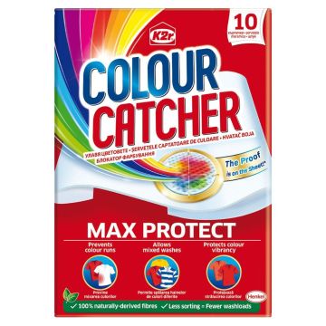 K2r Colour Catcher Кърпички против нежелано оцветяване на пране x10 броя