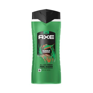 Axe Jungle Fresh Освежаващ душ гел за мъже за тяло, лице и коса х400 мл