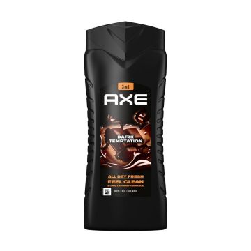 Axe Dark Temptation Освежаващ душ гел за мъже за лице тяло и коса x400 мл