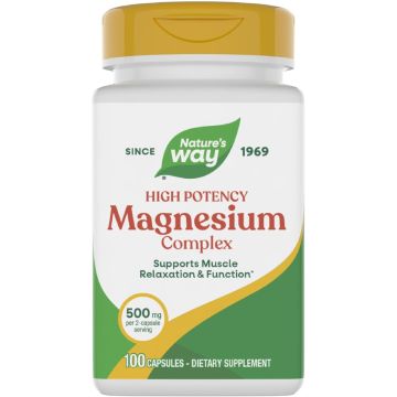 Magnesium Complex Магнезий за мускулите и нервната система х100 капсули Nature's Way