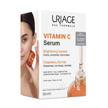Uriage Vitamin C Serum Озаряващ бустер за лице за всеки тип кожа, дори чувствителна x30 мл