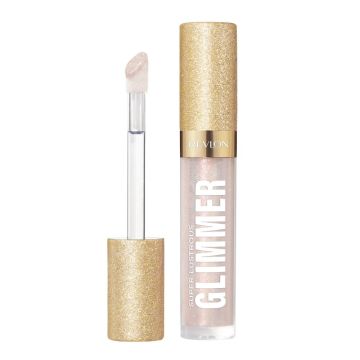 Revlon Super Lustrous Glimmer Гланц за устни с растителен блясък и перли х3,8 мл, цвят 001 Diamond Drama