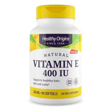 Витамин Е 400 IU / 268 mg х90 софтгел капсули Healthy Origins
