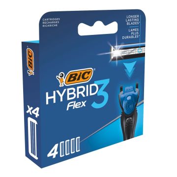 BIC Flex 3 Hybrid Резервни глави за самобръсначка x4 броя