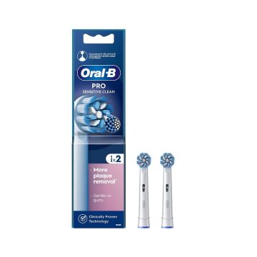 Oral-B Sensitive Clean Накрайник за електрическа четка за зъби x2 броя, White