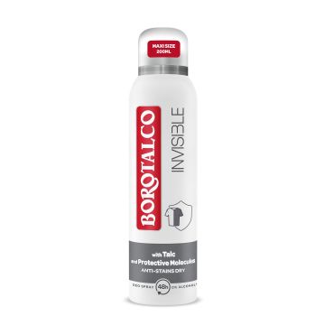 Borotalco Invisible Део спрей против изпотяване 48h x200 мл