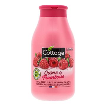 Cottage Raspberry Cream Душ крем за тяло с аромат на крем от малини x250 мл