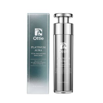 Ottie Platinum Aura Подмладяваща емулсия за лице с черен хайвер и платина x120 мл