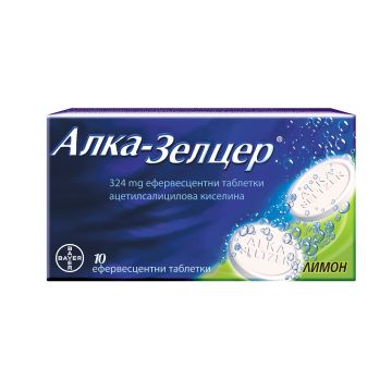 Алка-Зелцер при главоболие, вкл. махмурлук и температура х10 ефервесцентни таблетки, Bayer
