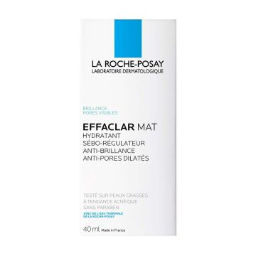 La Roche-Posay Effaclar Mat Себорегулиращ хидратант за лице против лъщене и разширени пори x40мл
