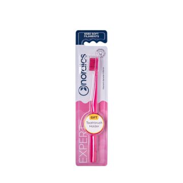 Nordics Expert Четка за зъби 6580 Soft, розова