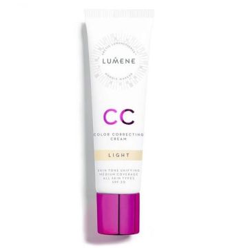 Lumene CC Cream SPF20 Коригиращ крем - фон дьо тен за лице, цвят Light
