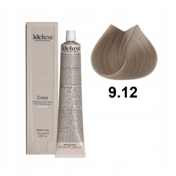 3Deluxe Colour Трайна боя за коса с арганово масло и екстракт от невен, цвят 9.12