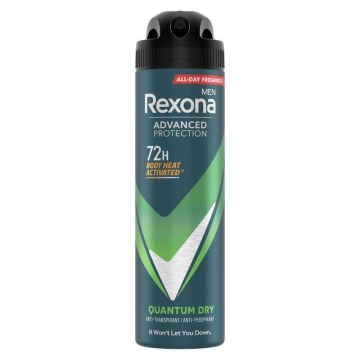 Rexona Man Advanced Protection Quantum Dry  Део спрей против изпотяване за мъже х150 мл