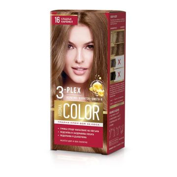 Aroma Color Дълготрайна крем-боя за коса, 16 Сладък карамел