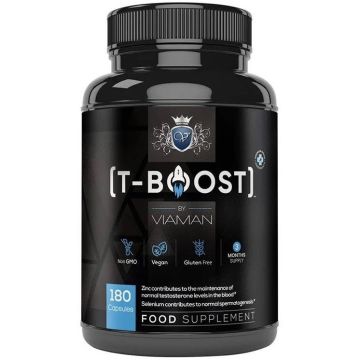 Viaman T-Boost Тестостерон формула за мъже х180 капсули Weight World