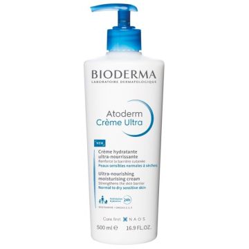 Bioderma Atoderm Успокояващ, възстановяващ и хидратиращ крем за нормална до суха чувствителна кожа x500 мл