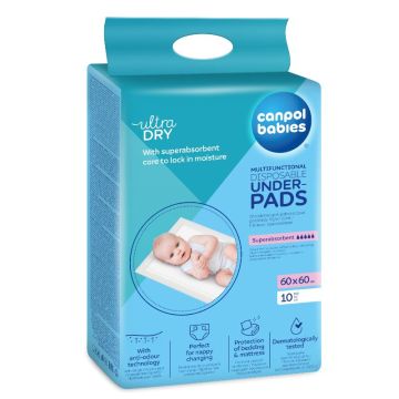 Canpol babies Подложки за еднократна употреба 60 x 60 см x10 броя