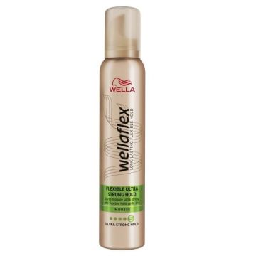 Wellaflex Ultra Strong 5 Пяна за коса за обем с много силна фиксация х200 мл