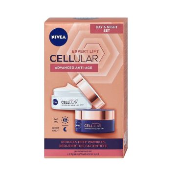 Nivea Промо комплект Cellular Expert Lift Дневен и нощен крем за лице против бръчки