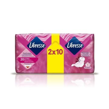 Libresse Fresh Protect Ultra Thin Duo Дамски превръзки х20 броя