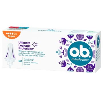 O.B. ExtraProtect Super Дамски тампони х16 броя