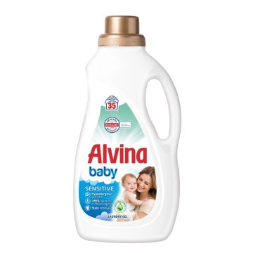 Alvina Baby Sensitive Течен препарат за дрехи с алое вера х1575 мл, 35 пранета