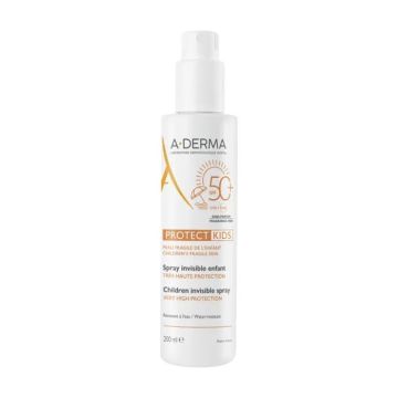 A-Derma Protect Kids Невидим слънцезащитен спрей за деца SPF50+ х200 мл